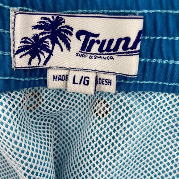 Trunks Contrast Swami Swim Shorts Men's Size L Varsity Blue Mesh Brief Lining - Picture 10 of 14